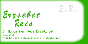 erzsebet reis business card
